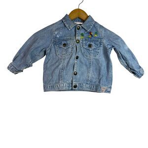 Vintage 90s Guess Embroidered Western Cowboy Toddler Kids Baby Jacket Sz 18-24 M